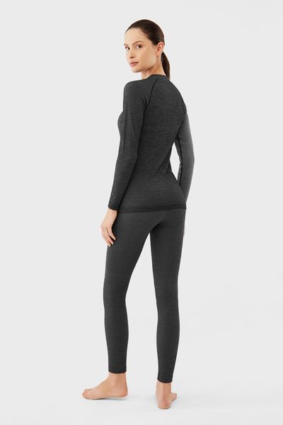 Термобілизна жіноча Viking Mounti Merino Wool комплект термокофта термоштани вовна сірий - 500/25/8757-0800 - L 5908234702910 фото