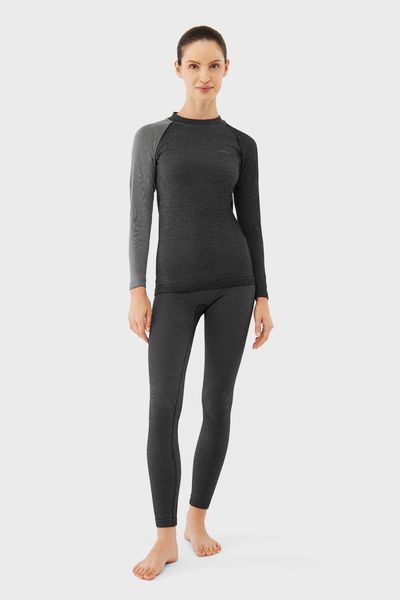 Термобілизна жіноча Viking Mounti Merino Wool комплект термокофта термоштани вовна сірий - 500/25/8757-0800 - L 5908234702910 фото