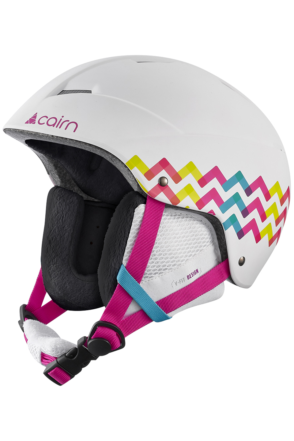 Шлем лыжно-сноубордический Cairn Andromed Jr mat white-lolipop - 0605109-201