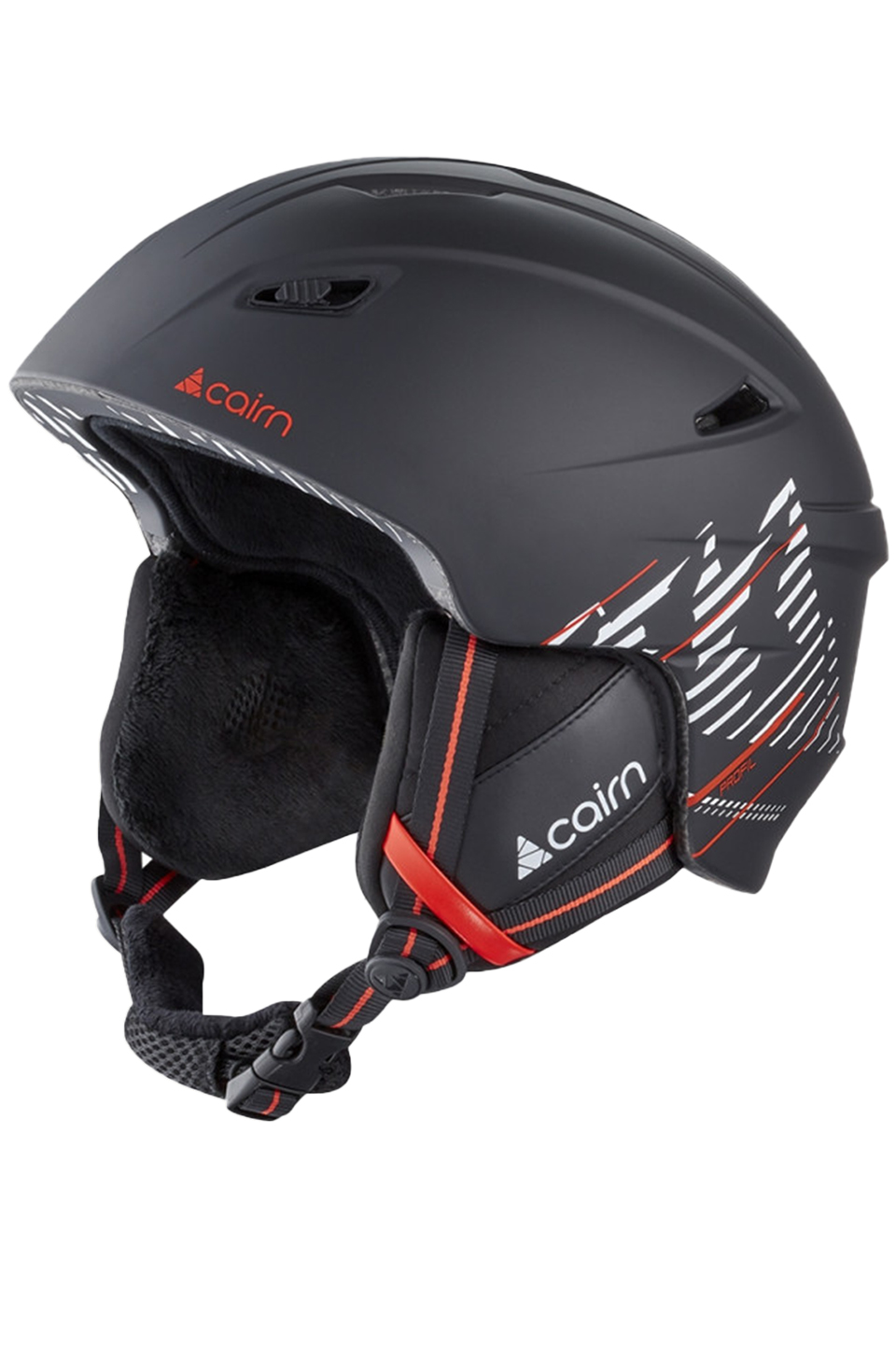 Шлем лыжно-сноубордический Cairn Profil mat black-fire - 0606310-502