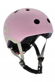Детский шлем Scoot & Ride розовый с фонариком ROSE