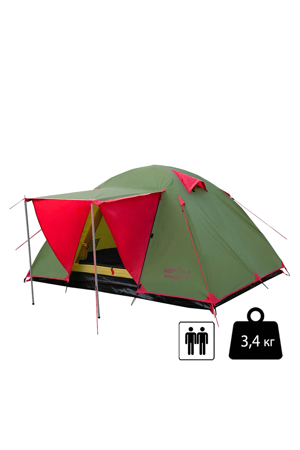 Палатка Tramp Lite Wonder 2 двухместная - TLT-005.06-olive