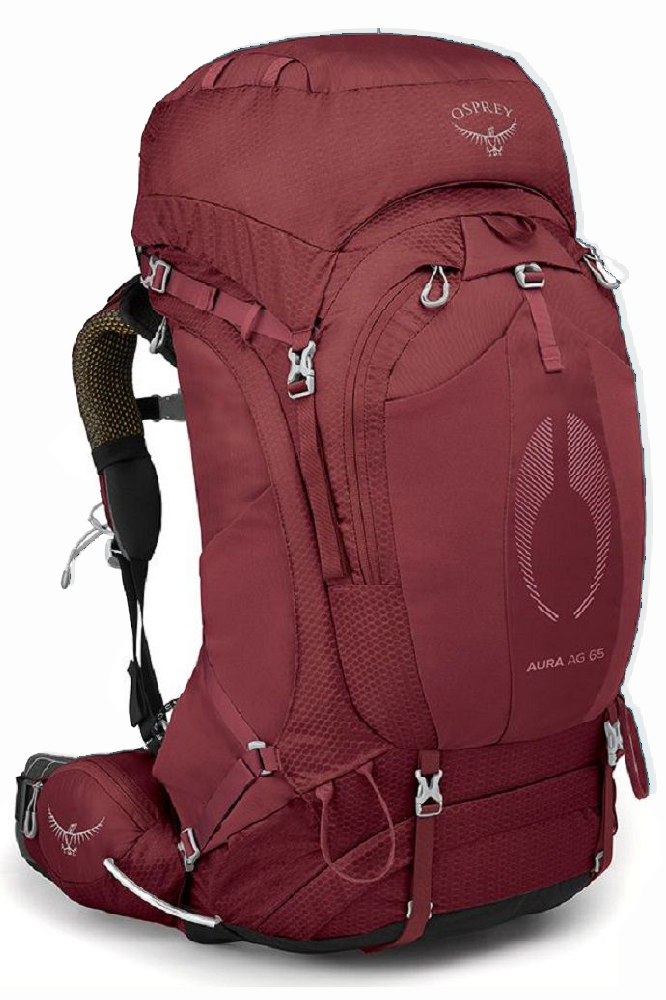 Туристический рюкзак Osprey Aura AG 65 (S22) Berry Sorbet Red - WXS/S - 009.2799