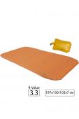 Надувной коврик Exped SynMat HL Duo LW (197 x 130/103 см) orange с гермомешком-насосом - 018.0112