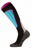 Шкарпетки гірськолижні Comodo SKI SOCKS PERFORMANCE BLACK-TURQUOISE - SKI1-03