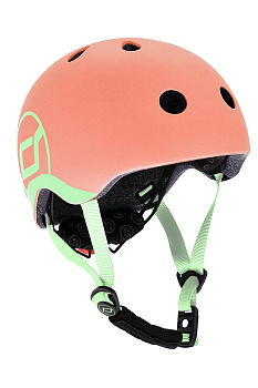 Детский шлем Scoot & Ride розовый с фонариком PEACH