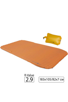 Надувной коврик Exped SynMat HL Duo M (183 x 105/82 см) orange с гермомешком-насосом - 018.0111