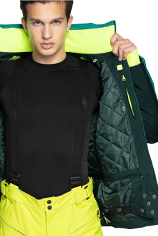 Куртка горнолыжная 4F мужская зеленая - D4Z18-KUMN258-46S