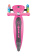 Детский самокат Globber Primo Foldable Lights розовый - 432-110