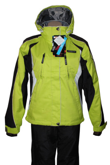 Куртка горнолыжная Karbon женская салатовая - 8057