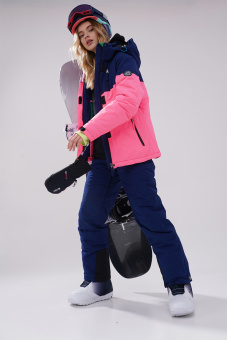 Куртка горнолыжная Brooklet Lili midnight blue/fluorescent pink W женская - BL2021-011