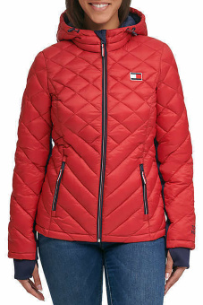 Куртка Tommy Hilfiger Packable Hooded женская красная - 1506135-46