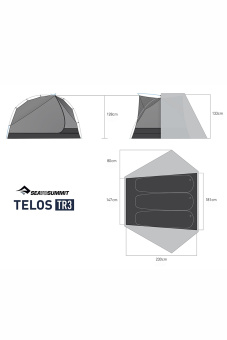 Палатка Sea to Summit Telos TR3 green трехместная - STS ATS2040-01180411