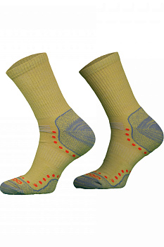 Трекінгові шкарпетки Comodo ALPACA MERINO WOOL LIGHT HIKER mustard - STAL-01