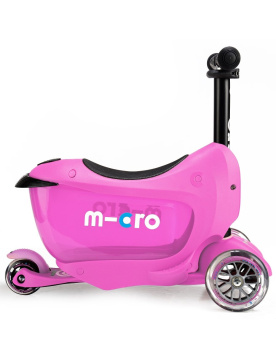Детский самокат Micro Mini2go Deluxe Pink - MMD029