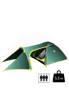 Палатка Tramp Grot v2 трехместная - TRT-036