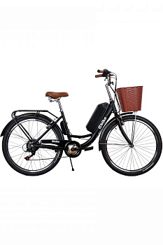 Електровелосипед Ebike Comfort 26″ 36V 350W чорний, синій, червоний LCD PAS - 2636350cm