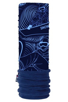 Баф лыжно-сноубордический 4FUN Polartec Blue board/dark blue - 4AWP-25
