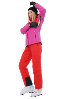 Куртка горнолыжная Brooklet Lili orange red/raspberry pink W женская - BL2021-013