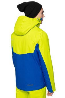 Куртка горнолыжная 4F мужская салатово-синяя - D4Z18-45