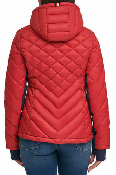 Куртка Tommy Hilfiger Packable Hooded женская красная - 1506135-46