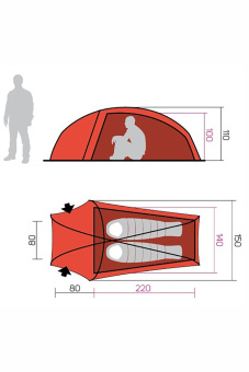 Палатка Hannah Sett 2 thyme двухместная - 117HH0146TS.01