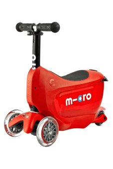 Детский самокат Micro Mini2go Deluxe Red - MMD018