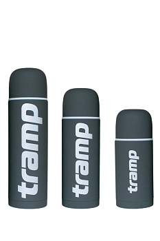 Термос TRAMP Soft Touch - Серый