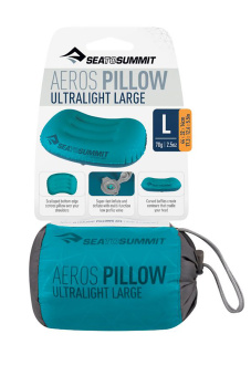 Надувная подушка Sea To Summit Aeros Ultralight Pillow Large Aqua - STS APILULLAQ